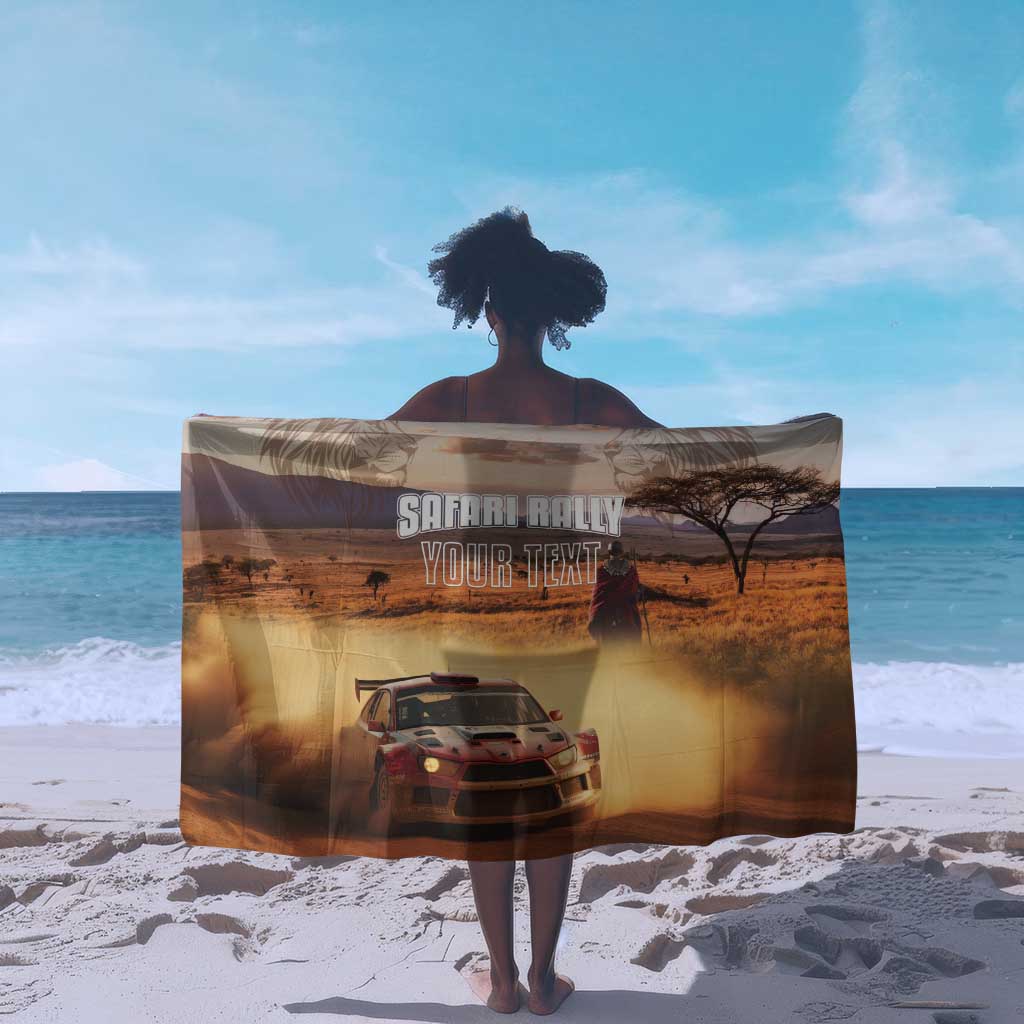 Personalized Kenya Safari Racing Car Sarong Come On Kenyan
