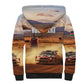 Personalized Kenya Safari Racing Car Sherpa Hoodie Come On Kenyan