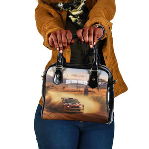 Personalized Kenya Safari Racing Car Shoulder Handbag Come On Kenyan