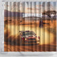 Personalized Kenya Safari Racing Car Shower Curtain Come On Kenyan