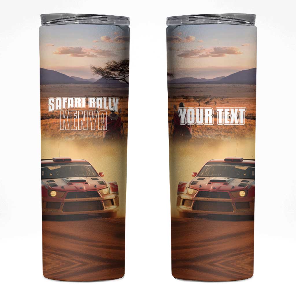 Personalized Kenya Safari Racing Car Skinny Tumbler Come On Kenyan