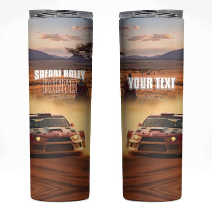 Personalized Kenya Safari Racing Car Skinny Tumbler Come On Kenyan