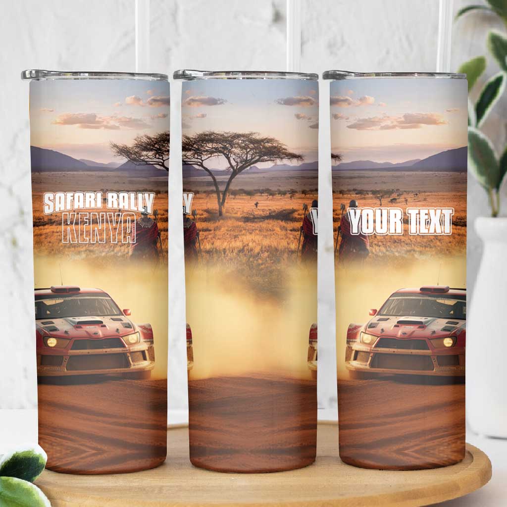 Personalized Kenya Safari Racing Car Skinny Tumbler Come On Kenyan