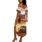 Personalized Kenya Safari Racing Car Summer Maxi Dress Come On Kenyan