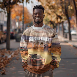 Personalized Kenya Safari Racing Car Sweatshirt Come On Kenyan