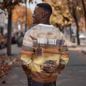 Personalized Kenya Safari Racing Car Sweatshirt Come On Kenyan