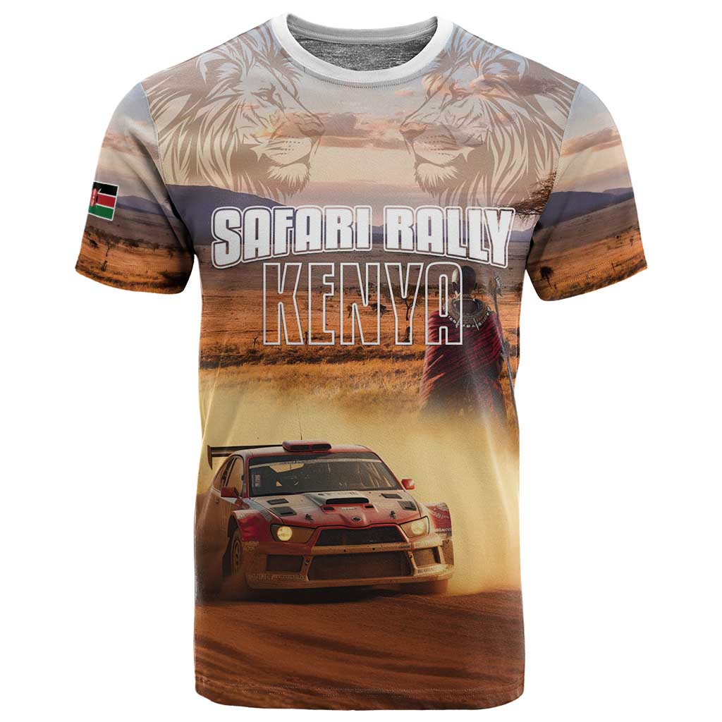 Personalized Kenya Safari Racing Car T shirt Come On Kenyan