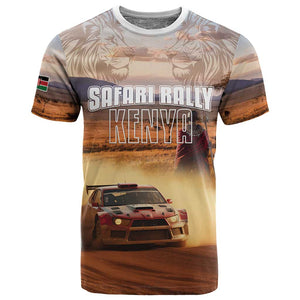 Personalized Kenya Safari Racing Car T shirt Come On Kenyan