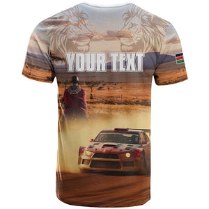 Personalized Kenya Safari Racing Car T shirt Come On Kenyan