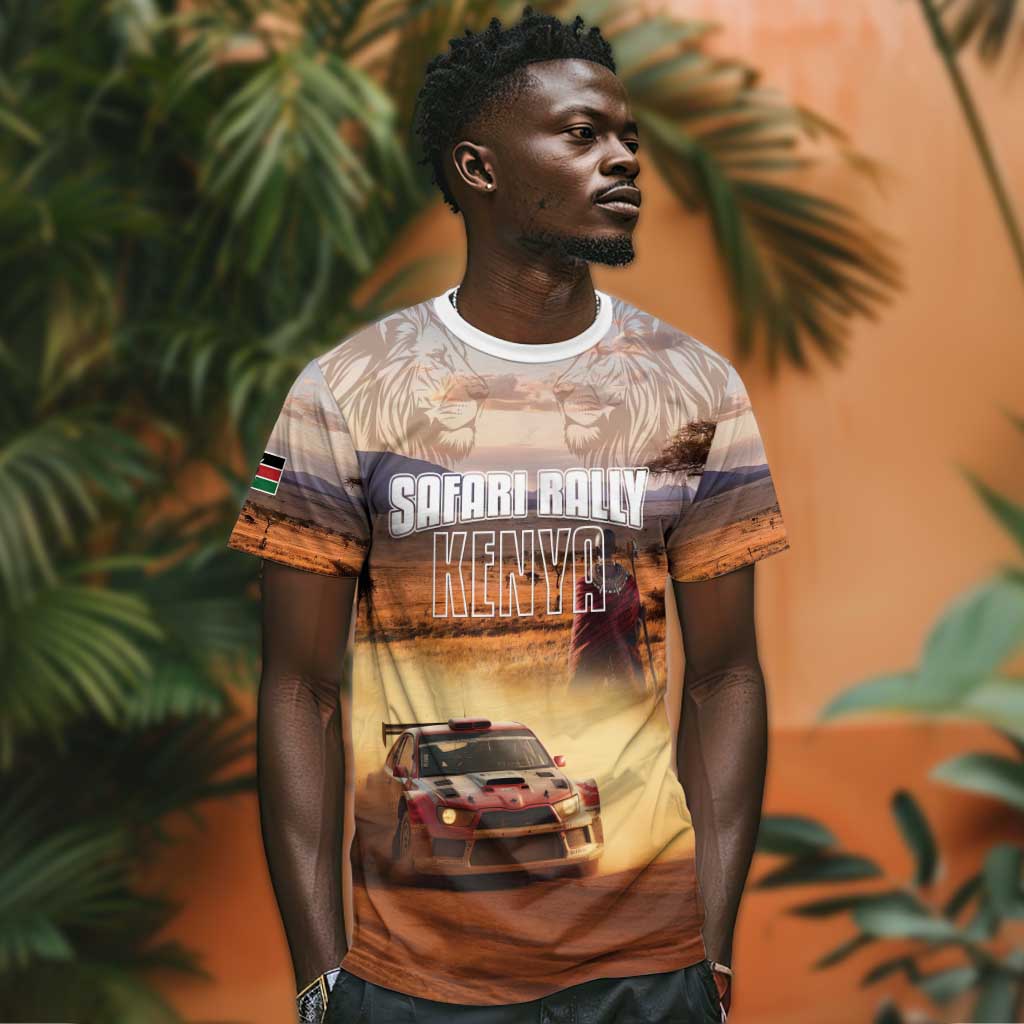 Personalized Kenya Safari Racing Car T shirt Come On Kenyan