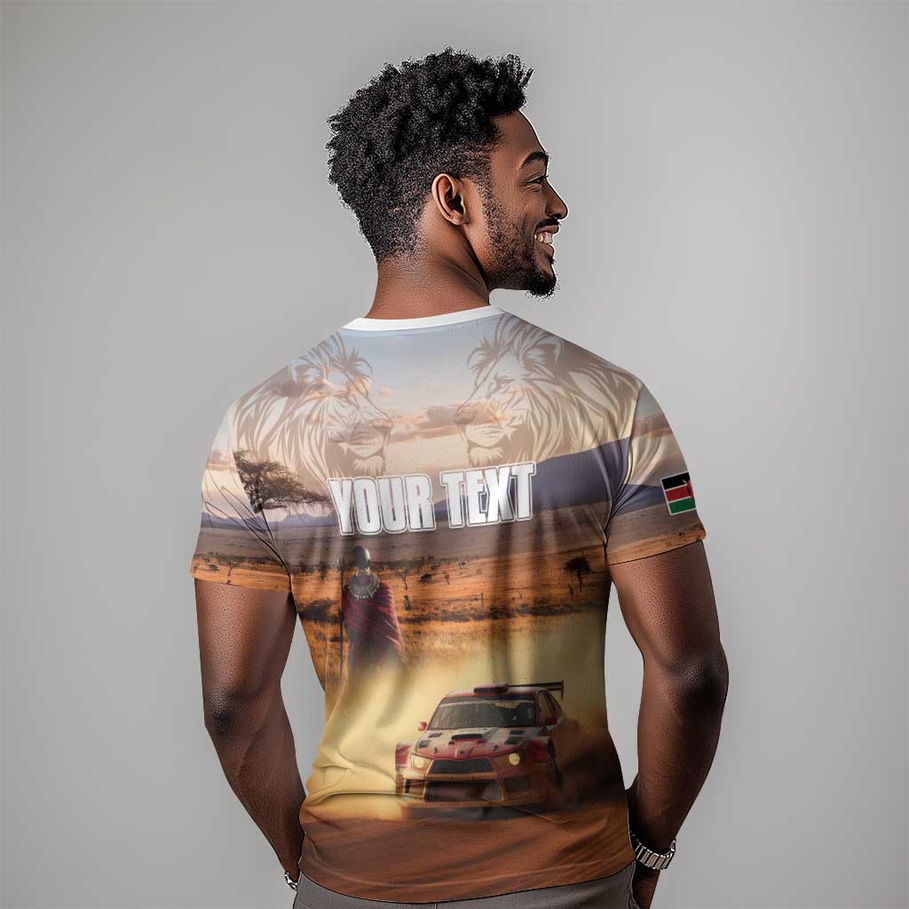 Personalized Kenya Safari Racing Car T shirt Come On Kenyan