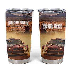 Personalized Kenya Safari Racing Car Tumbler Cup Come On Kenyan
