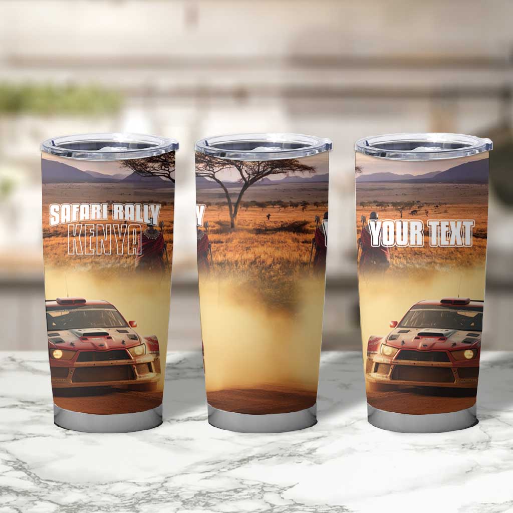 Personalized Kenya Safari Racing Car Tumbler Cup Come On Kenyan