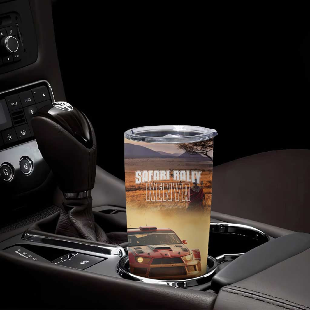 Personalized Kenya Safari Racing Car Tumbler Cup Come On Kenyan