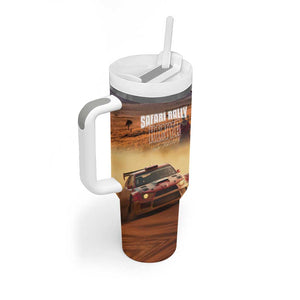 Personalized Kenya Safari Racing Car Tumbler With Handle Come On Kenyan