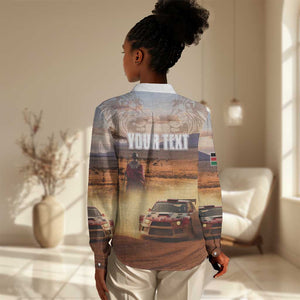 Personalized Kenya Safari Racing Car Women Casual Shirt Come On Kenyan