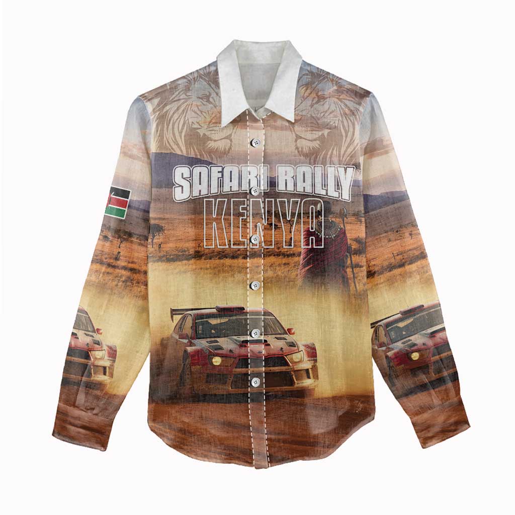 Personalized Kenya Safari Racing Car Women Casual Shirt Come On Kenyan