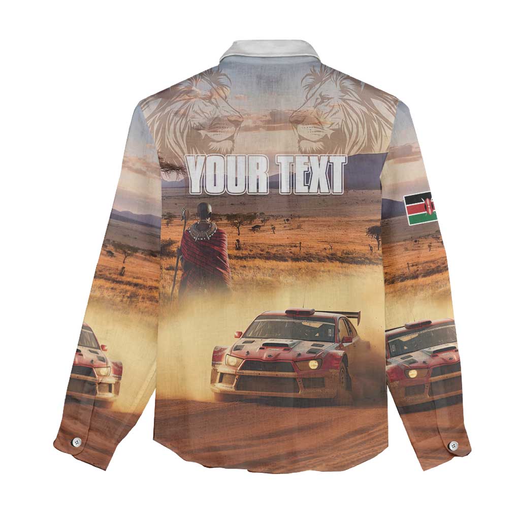 Personalized Kenya Safari Racing Car Women Casual Shirt Come On Kenyan