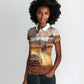 Personalized Kenya Safari Racing Car Women Polo Shirt Come On Kenyan