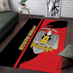 Personalized South Sudan With Coat Of Arms Area Rug Sporty Style
