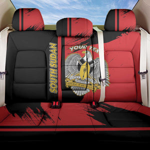 Personalized South Sudan With Coat Of Arms Back Car Seat Cover Sporty Style