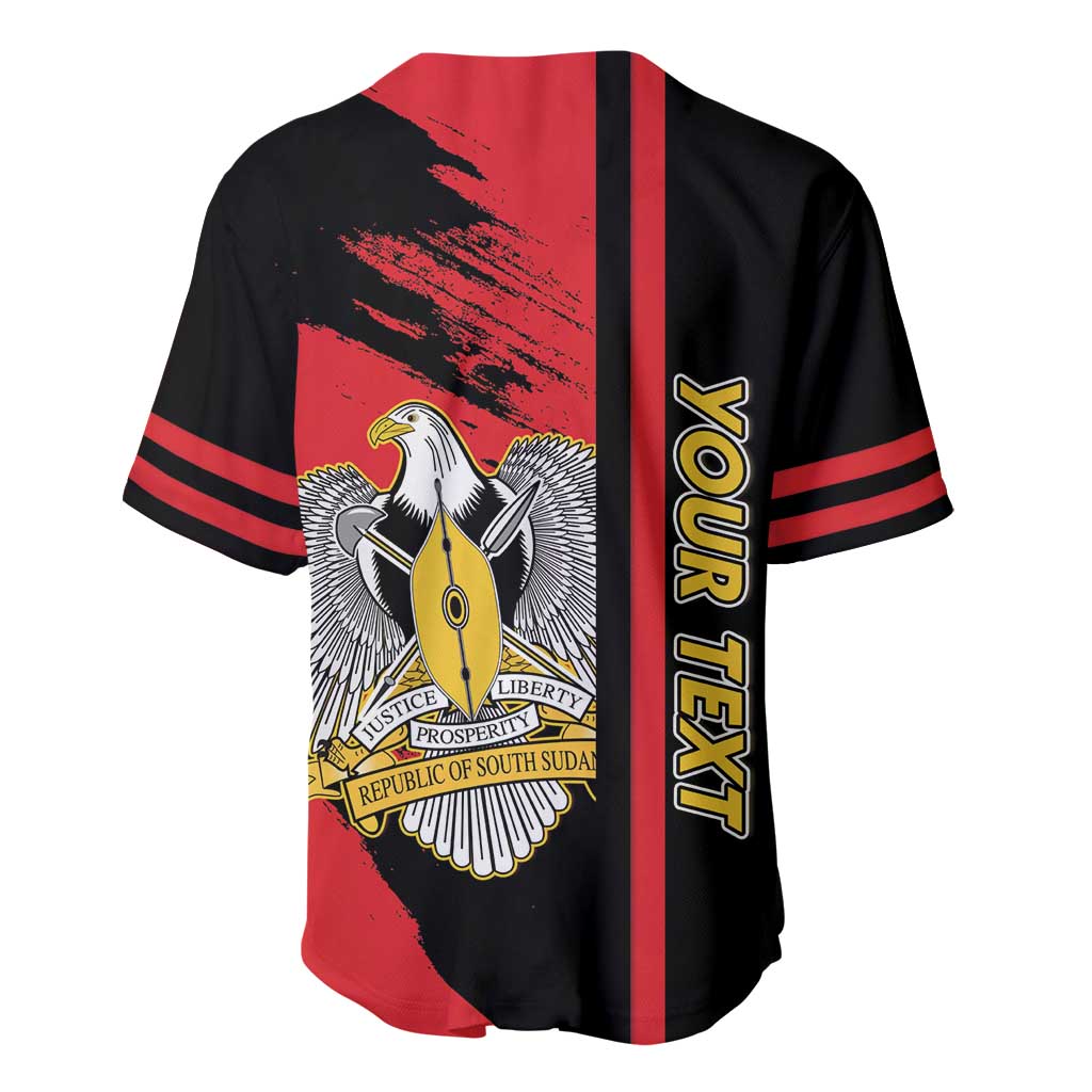 Personalized South Sudan With Coat Of Arms Baseball Jersey Sporty Style