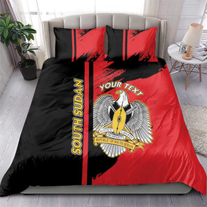 Personalized South Sudan With Coat Of Arms Bedding Set Sporty Style