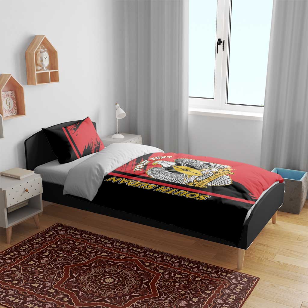 Personalized South Sudan With Coat Of Arms Bedding Set Sporty Style
