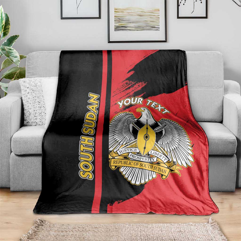Personalized South Sudan With Coat Of Arms Blanket Sporty Style