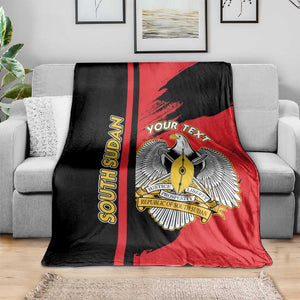 Personalized South Sudan With Coat Of Arms Blanket Sporty Style