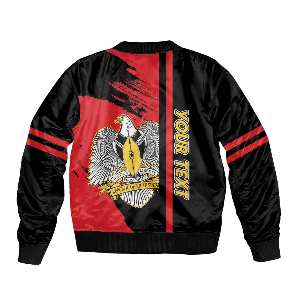 Personalized South Sudan With Coat Of Arms Bomber Jacket Sporty Style