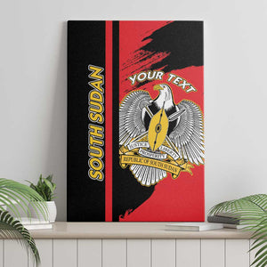 Personalized South Sudan With Coat Of Arms Canvas Wall Art Sporty Style