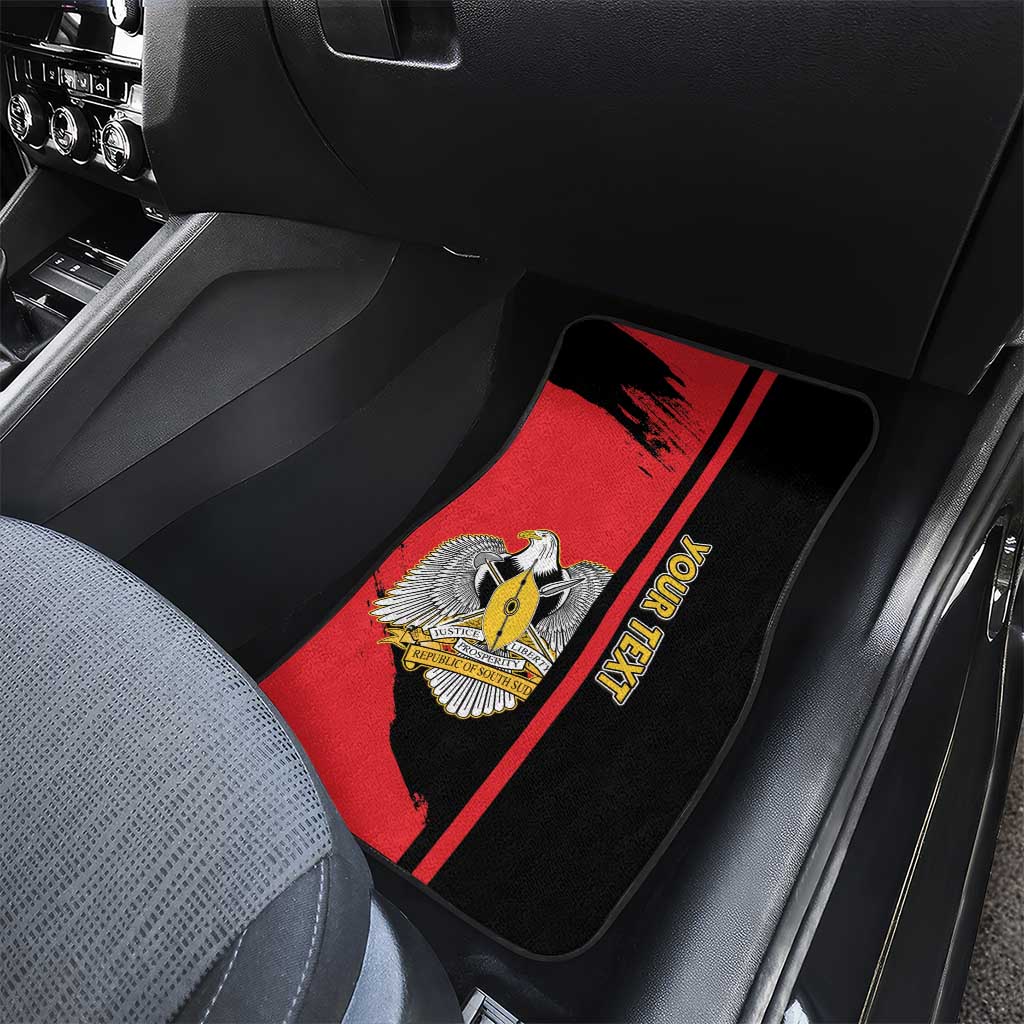 Personalized South Sudan With Coat Of Arms Car Mats Sporty Style