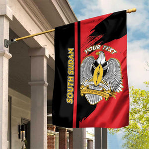 Personalized South Sudan With Coat Of Arms Garden Flag Sporty Style