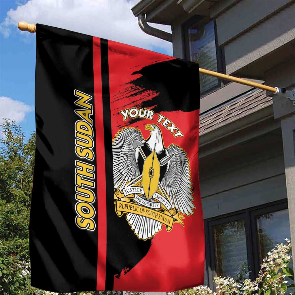 Personalized South Sudan With Coat Of Arms Garden Flag Sporty Style