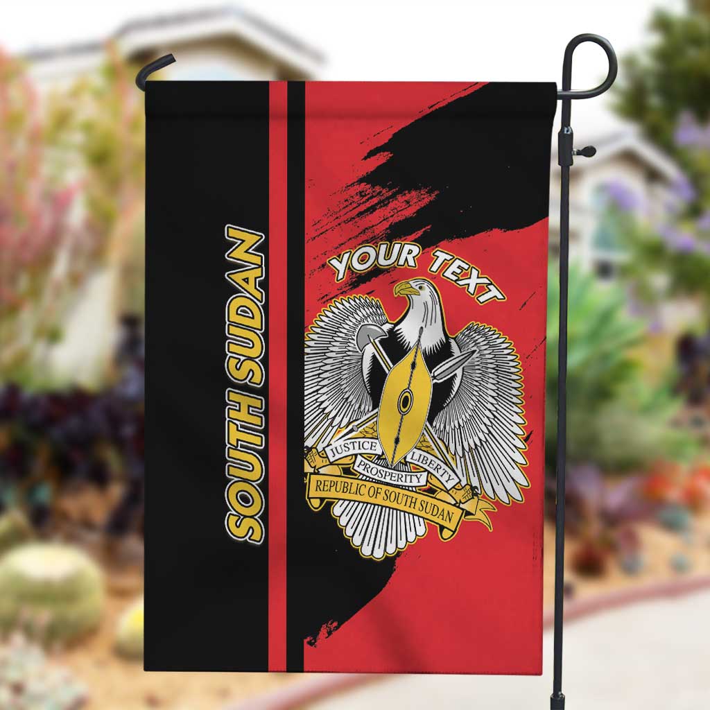 Personalized South Sudan With Coat Of Arms Garden Flag Sporty Style