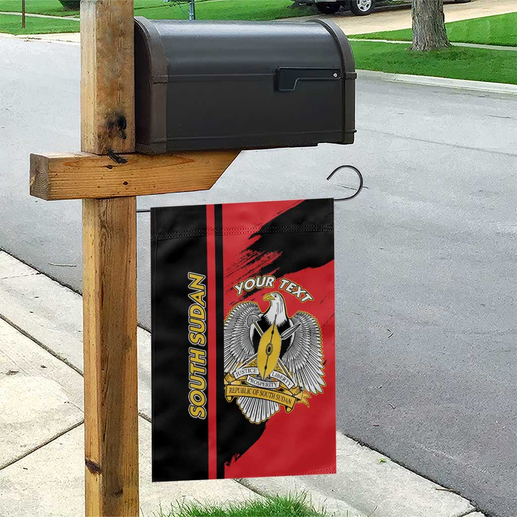 Personalized South Sudan With Coat Of Arms Garden Flag Sporty Style