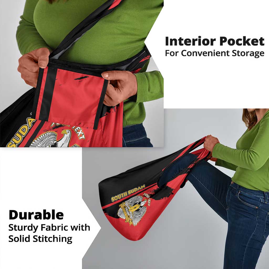 Personalized South Sudan With Coat Of Arms Grocery Bag Sporty Style