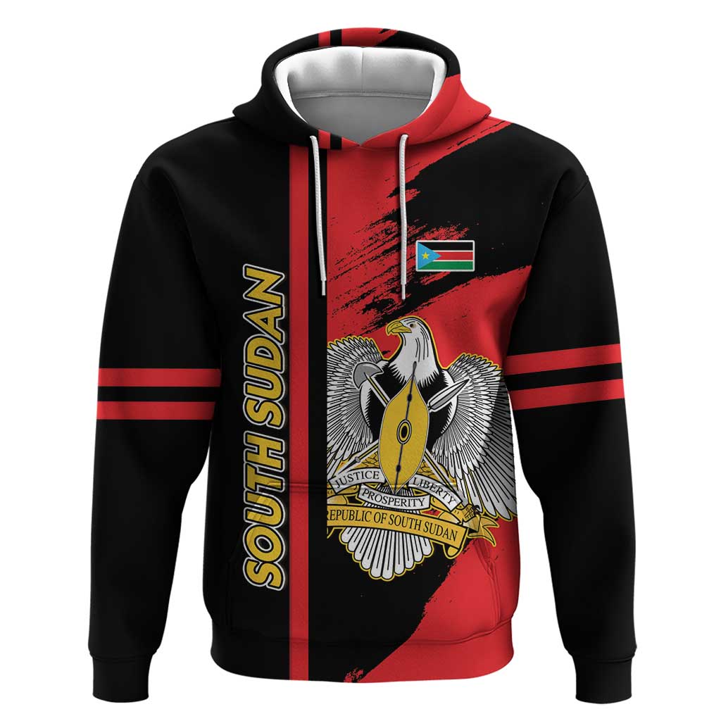 Personalized South Sudan With Coat Of Arms Hoodie Sporty Style