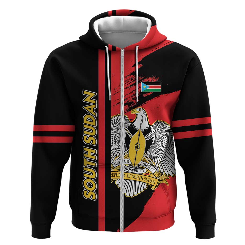 Personalized South Sudan With Coat Of Arms Hoodie Sporty Style