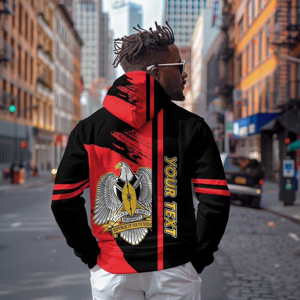 Personalized South Sudan With Coat Of Arms Hoodie Sporty Style