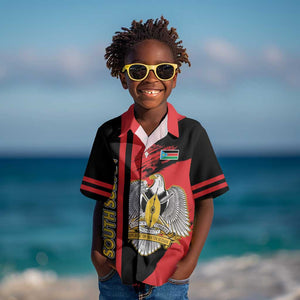 Personalized South Sudan With Coat Of Arms Kid Hawaiian Shirt Sporty Style