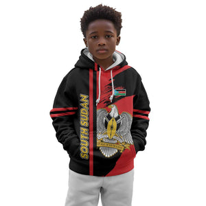 Personalized South Sudan With Coat Of Arms Kid Hoodie Sporty Style