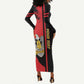 Personalized South Sudan With Coat Of Arms Long Sleeve Bodycon Dress Sporty Style LT15