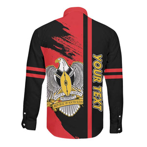Personalized South Sudan With Coat Of Arms Long Sleeve Button Shirt Sporty Style