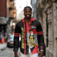 Personalized South Sudan With Coat Of Arms Long Sleeve Button Shirt Sporty Style