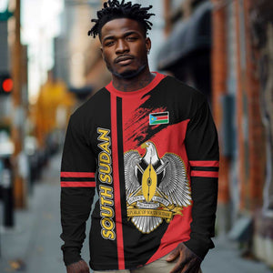 Personalized South Sudan With Coat Of Arms Long Sleeve Shirt Sporty Style