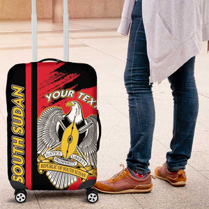 Personalized South Sudan With Coat Of Arms Luggage Cover Sporty Style
