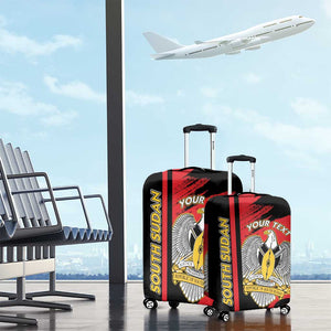 Personalized South Sudan With Coat Of Arms Luggage Cover Sporty Style
