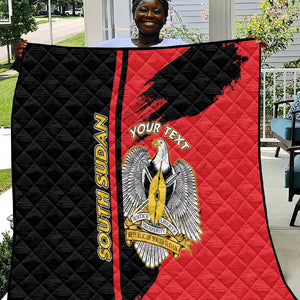 Personalized South Sudan With Coat Of Arms Quilt Sporty Style